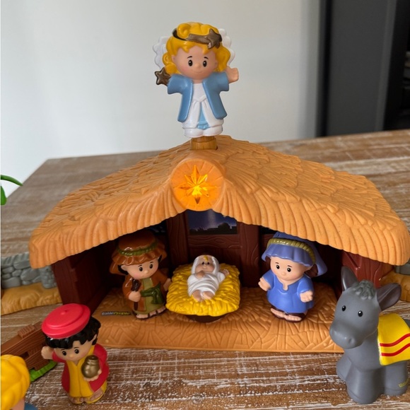 2002 Vintage Little People Nativity Scene toy playset musical jesus fisher price - Picture 9 of 10
